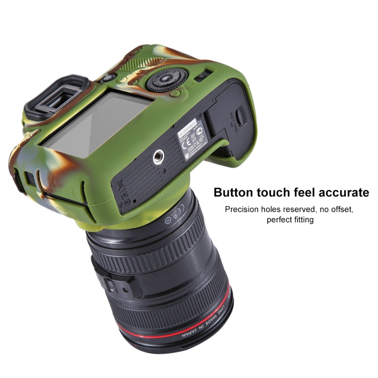 PULUZ Soft Silicone Protective Case for Canon EOS 6D(Camouflage) - Protective Case by PULUZ | Online Shopping UK | buy2fix