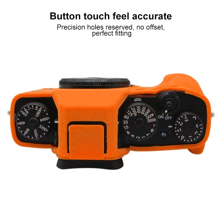 PULUZ Soft Silicone Protective Case for FUJIFILM XT3(Orange) - Protective Case by PULUZ | Online Shopping UK | buy2fix