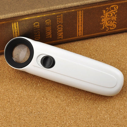 40X Handheld Exclamation Mark Style Magnifier with 2-LED Light - Consumer Electronics by buy2fix | Online Shopping UK | buy2fix