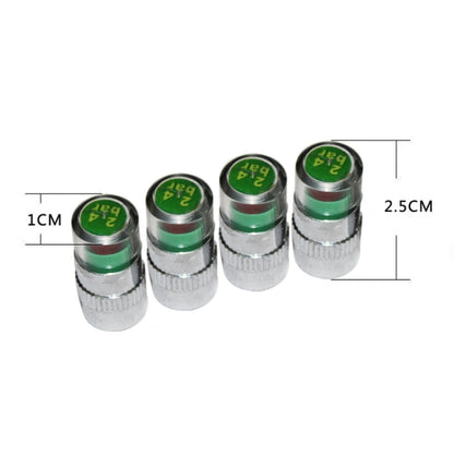 4 PCS 2.4 Bar Tire Pressure Detection Screw Cap - In Car by buy2fix | Online Shopping UK | buy2fix