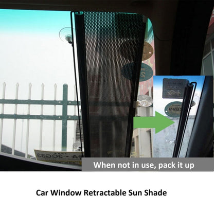 Retractable Car Window Sun Shade for Automobile Back Windshield, Size: 125cm x 45cm, Random Color Delivery - Window Foils & Solar Protection by buy2fix | Online Shopping UK | buy2fix