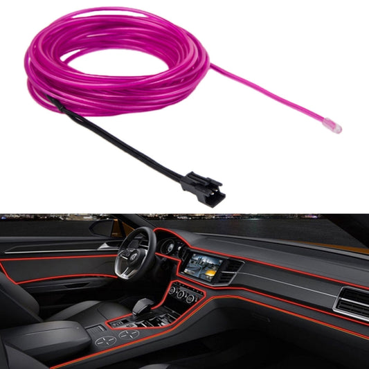 Waterproof Round Flexible Car Strip Light with Driver for Car Decoration, Length: 5m(Purple) - Atmosphere lights by buy2fix | Online Shopping UK | buy2fix