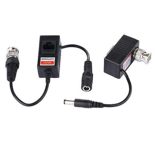 2 PCS HD 213A Coaxial CVI/TVI/AHD Video Audio Power Balun Transceiver - Security by buy2fix | Online Shopping UK | buy2fix