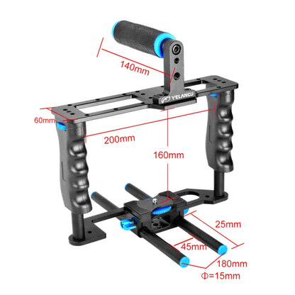 YELANGU YLG0107E-A Protective Cage Handle Stabilizer Top Set for DSLR Camera - Camera Cage by YELANGU | Online Shopping UK | buy2fix