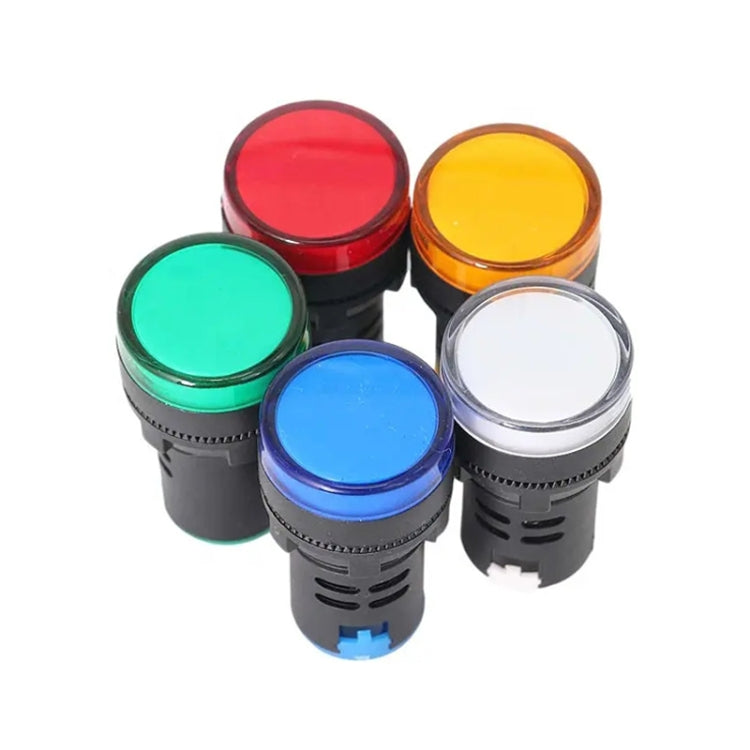12V AD16-22D / S 22mm LED Signal Indicator Light Lamp (White) - Consumer Electronics by buy2fix | Online Shopping UK | buy2fix