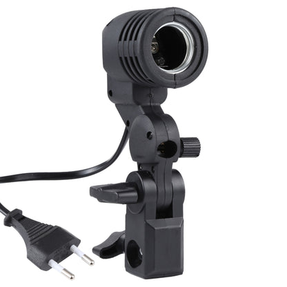 E27 AC Socket Studio Light Mount Stand Umbrella Holder(Black) - Camera Accessories by buy2fix | Online Shopping UK | buy2fix