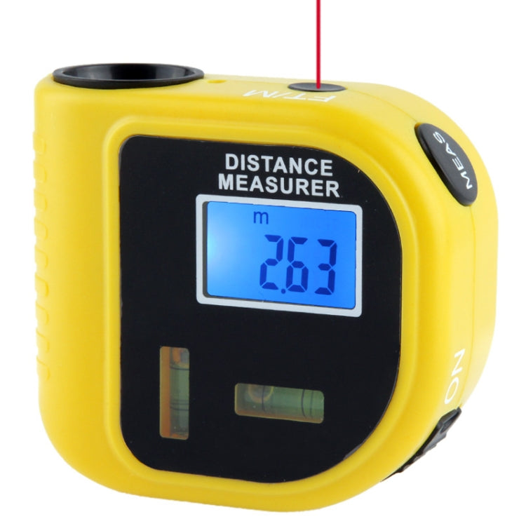 CP-3010 Ultrasonic Distance Measurer with Laser Pointer, Range: 0.5-18m(Yellow) - Consumer Electronics by buy2fix | Online Shopping UK | buy2fix