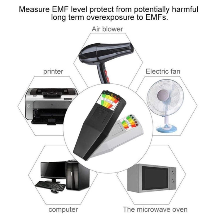 5-LED Electromagnetic Radiation Detector EMF Meter Tester - Consumer Electronics by buy2fix | Online Shopping UK | buy2fix