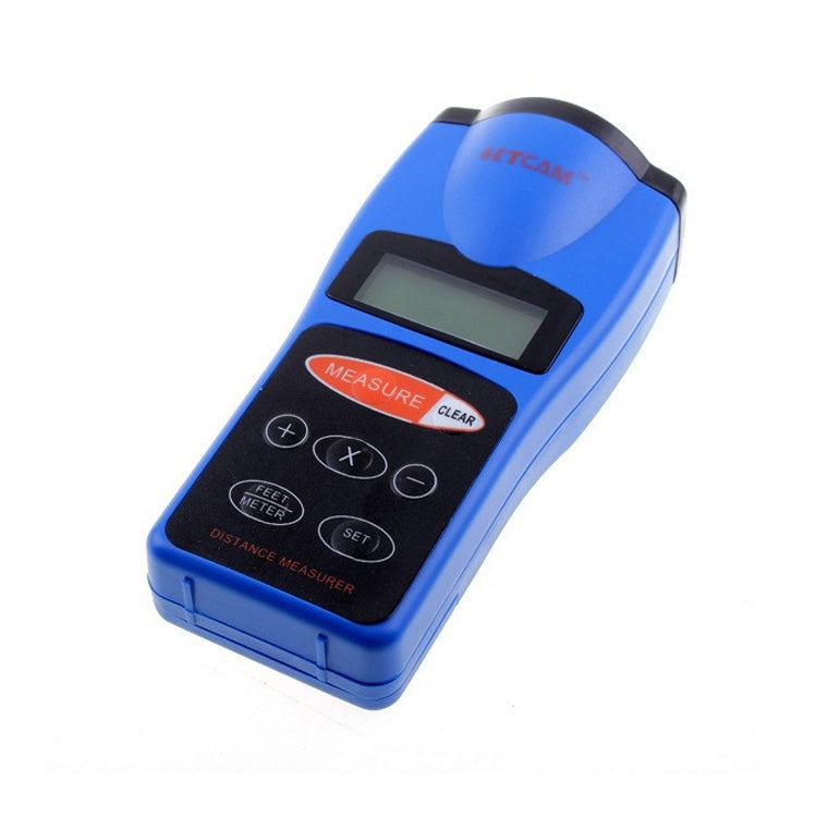 Ultrasonic Laser Point LED Distance Measure Meter Tool(Blue) - Consumer Electronics by buy2fix | Online Shopping UK | buy2fix