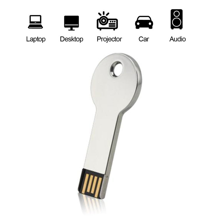 Metal Series Mini USB 2.0 Flash Disk with Keychain (8GB) - Computer & Networking by buy2fix | Online Shopping UK | buy2fix