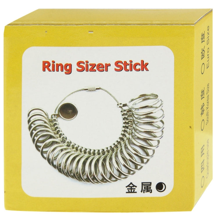 4 Scale Measuring Stick EUR / US / JAPAN / HK Ring Gauge Metal Finger Sizer Tool Measure - Others by buy2fix | Online Shopping UK | buy2fix