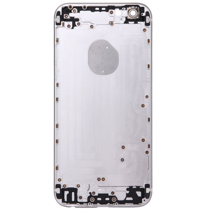 5 in 1 for iPhone 6 (Back Cover + Card Tray + Volume Control Key + Power Button + Mute Switch Vibrator Key) Full Assembly Housing Cover(Silver) - Repair & Spare Parts by buy2fix | Online Shopping UK | buy2fix