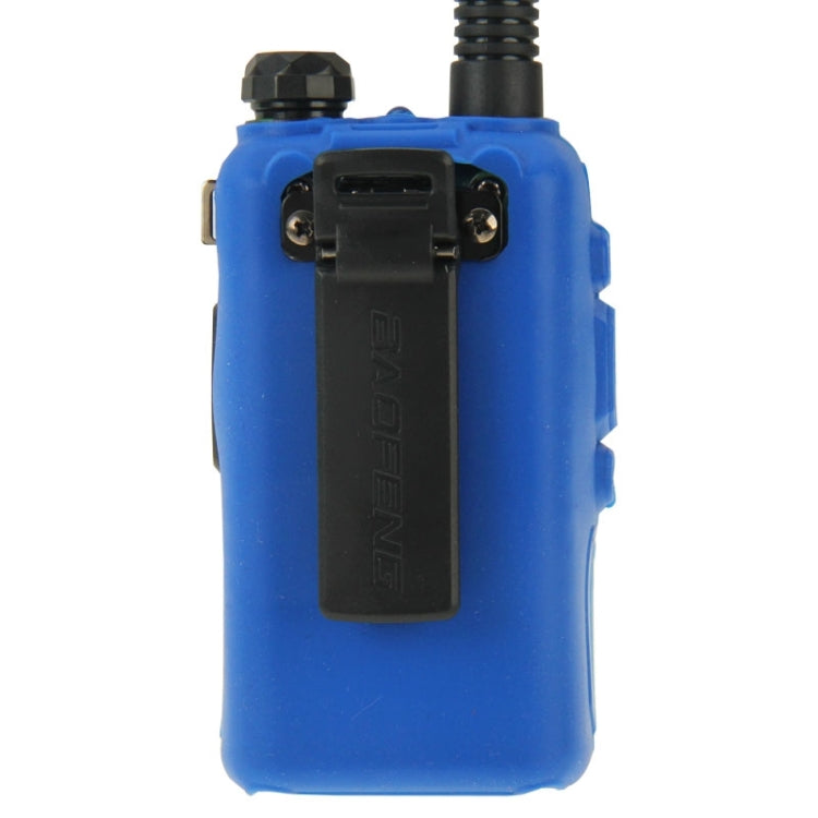 Pure Color Silicone Case for UV-5R Series Walkie Talkies(Blue) - Consumer Electronics by buy2fix | Online Shopping UK | buy2fix