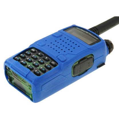 Pure Color Silicone Case for UV-5R Series Walkie Talkies(Blue) - Consumer Electronics by buy2fix | Online Shopping UK | buy2fix