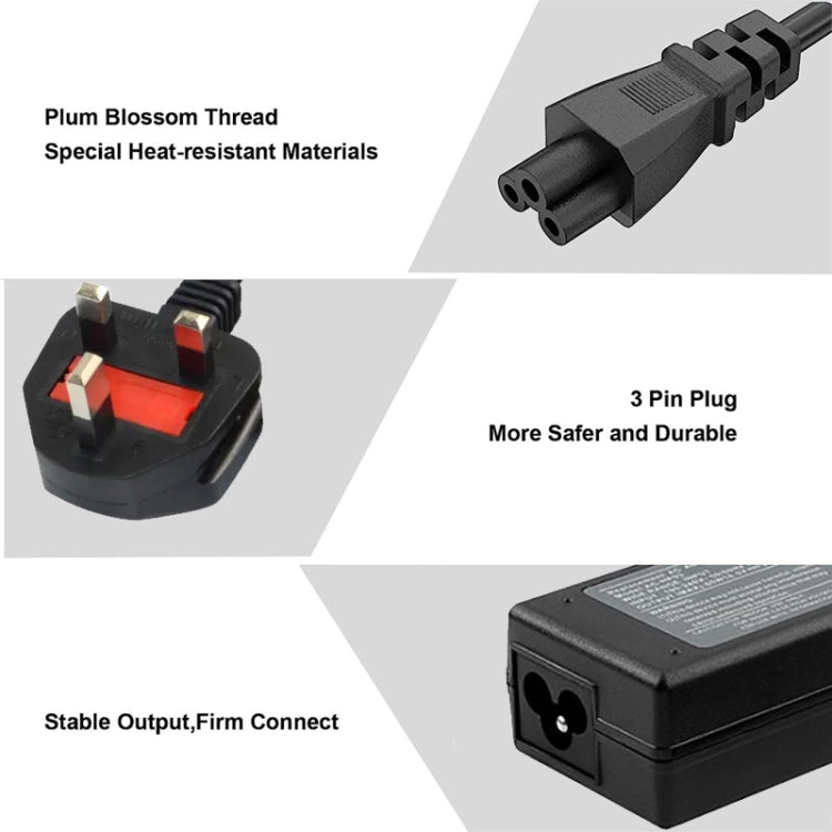 Mini Replacement AC Adapter 19.5V 2.31A 45W for Dell Notebook, Output Tips: 4.5mm x 2.7mm(UK Plug) -  by buy2fix | Online Shopping UK | buy2fix