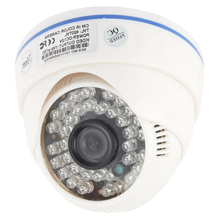 CMOS 420TVL 3.6mm Lens ABS Material Color Infrared Camera with 36 LED, IR Distance: 20m - Security by buy2fix | Online Shopping UK | buy2fix