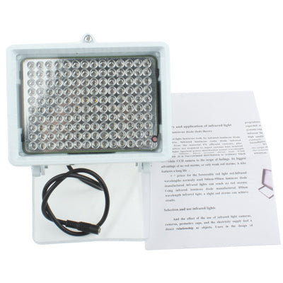 140 LED Auxiliary Light for CCD Camera, IR Distance: 150m (ZT-140LF) , Size: 11x17x12.5cm(White) - Security by buy2fix | Online Shopping UK | buy2fix