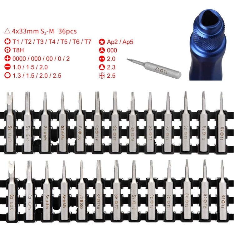 Kaisi K-1936 36 in 1 Precision Screwdriver Set Electronic Repair Tool Kit - Screwdriver Set by Kaisi | Online Shopping UK | buy2fix