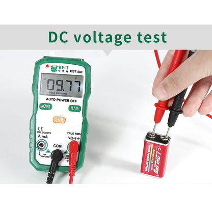 BEST BST-58F Full Automatic Range Multimeter Without Shift Intelligent Identification Digital Multimeter Household Mini Electrical Instrument - Digital Multimeter by BEST | Online Shopping UK | buy2fix