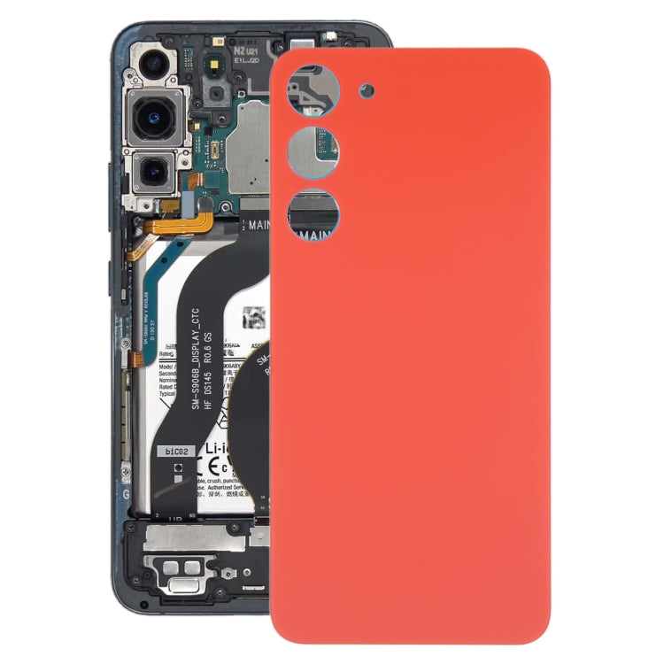 For Samsung Galaxy S23+ SM-S916B OEM Glass Battery Back Cover(Orange) - Repair & Spare Parts by buy2fix | Online Shopping UK | buy2fix