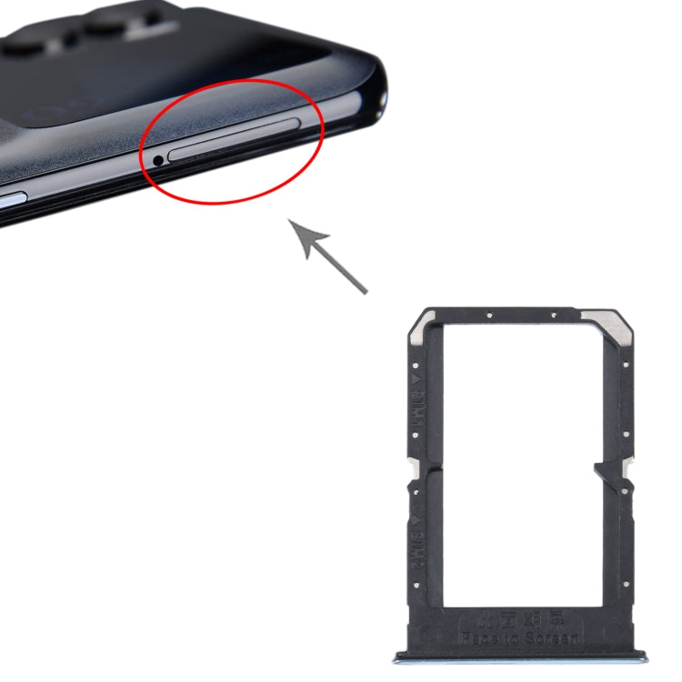For OPPO K9 Pro SIM Card Tray + SIM Card Tray (Silver) - Card Socket by buy2fix | Online Shopping UK | buy2fix