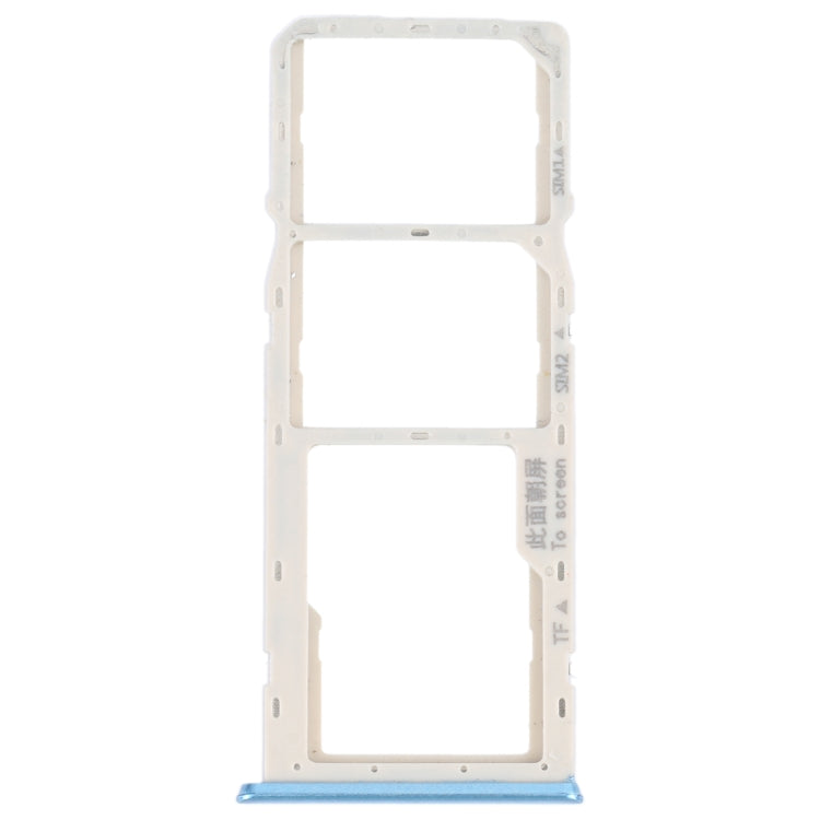 For OPPO A16K SIM Card Tray + SIM Card Tray + Micro SD Card Tray (Blue) - Card Socket by buy2fix | Online Shopping UK | buy2fix