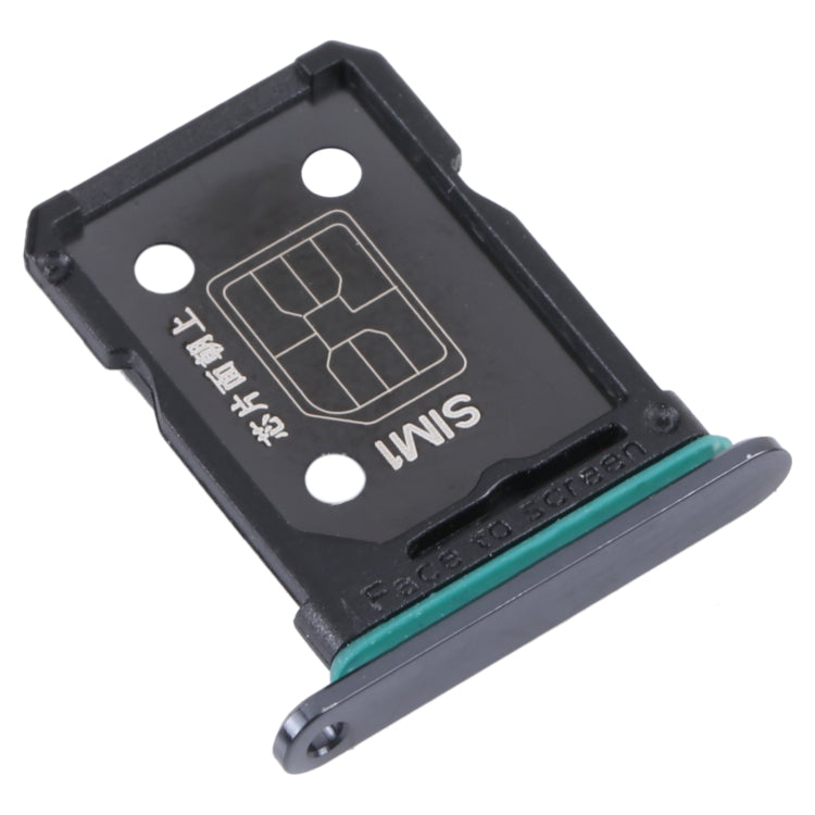 For OPPO Reno7 SE 5G SIM Card Tray + SIM Card Tray (Black) - Card Socket by buy2fix | Online Shopping UK | buy2fix