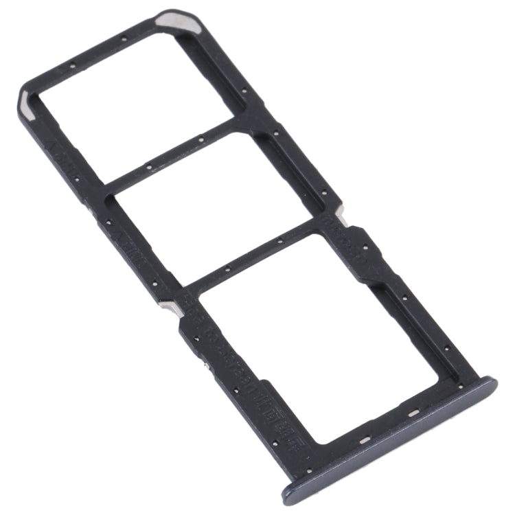 For Realme C30 SIM Card Tray + SIM Card Tray + Micro SD Card Tray (Black) - Repair & Spare Parts by buy2fix | Online Shopping UK | buy2fix