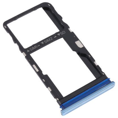 For TCL 30 / 30+ / 30 5G Original SIM Card Tray + Micro SD Card Tray (Blue) - Repair & Spare Parts by buy2fix | Online Shopping UK | buy2fix