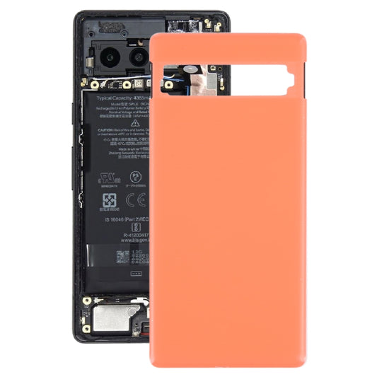 For Google Pixel 7a Original Battery Back Cover(Orange) - Back Cover by buy2fix | Online Shopping UK | buy2fix