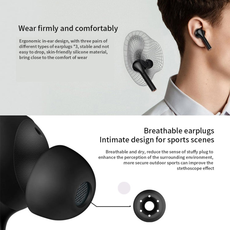 J3 Pro TWS Hifi Wireless Bluetooth 5.2 Earphone LED Display Waterproof Sports Gaming Headset Noise Earbuds(Black) - TWS Earphone by buy2fix | Online Shopping UK | buy2fix