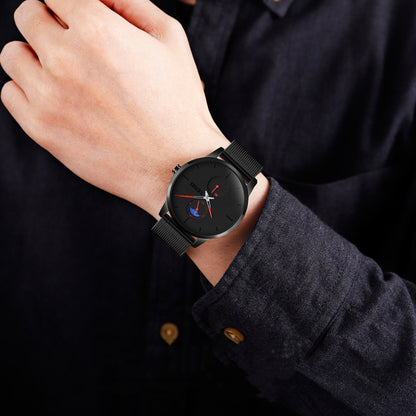Skmei 9208 Men Quartz Watch Casual Simple Business Sports Watch for Men(Blue) - Metal Strap Watches by SKMEI | Online Shopping UK | buy2fix