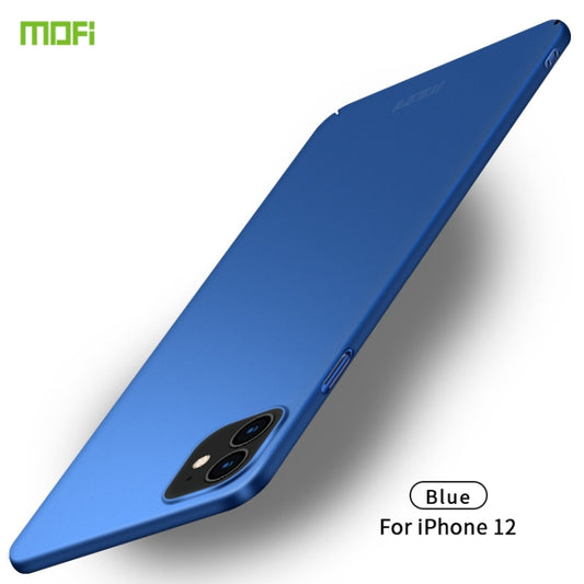 For iPhone 12 mini MOFI Frosted PC Ultra-thin Hard Case(Blue) - iPhone 12 mini Cases by MOFI | Online Shopping UK | buy2fix