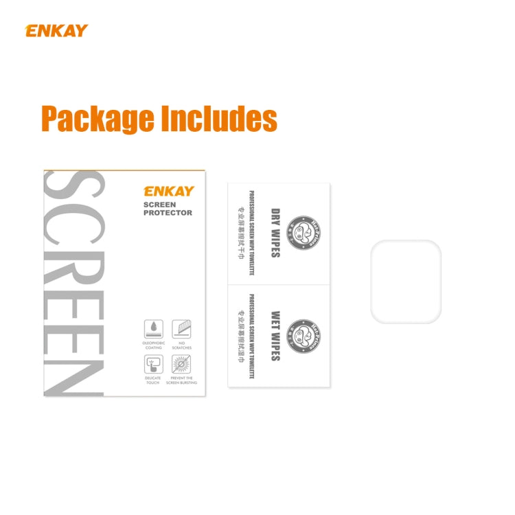 For Apple Watch Series 6/5/4/SE 44mm ENKAY Hat-Prince 3D Full Screen PET Curved Hot Bending HD Screen Protector Film(Transparent) - Watch Cases by ENKAY | Online Shopping UK | buy2fix