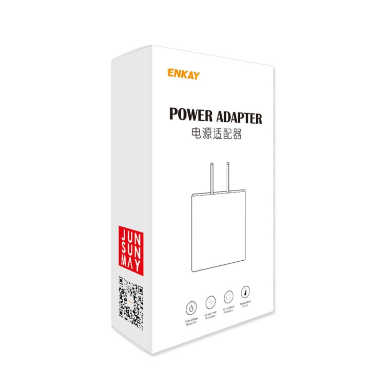 ENKAY Hat-Prince T003-1 10.5W 2.1A Dual USB Charging EU Plug Travel Power Adapter With 2.1A 1m Micro USB Cable - USB Charger by ENKAY | Online Shopping UK | buy2fix