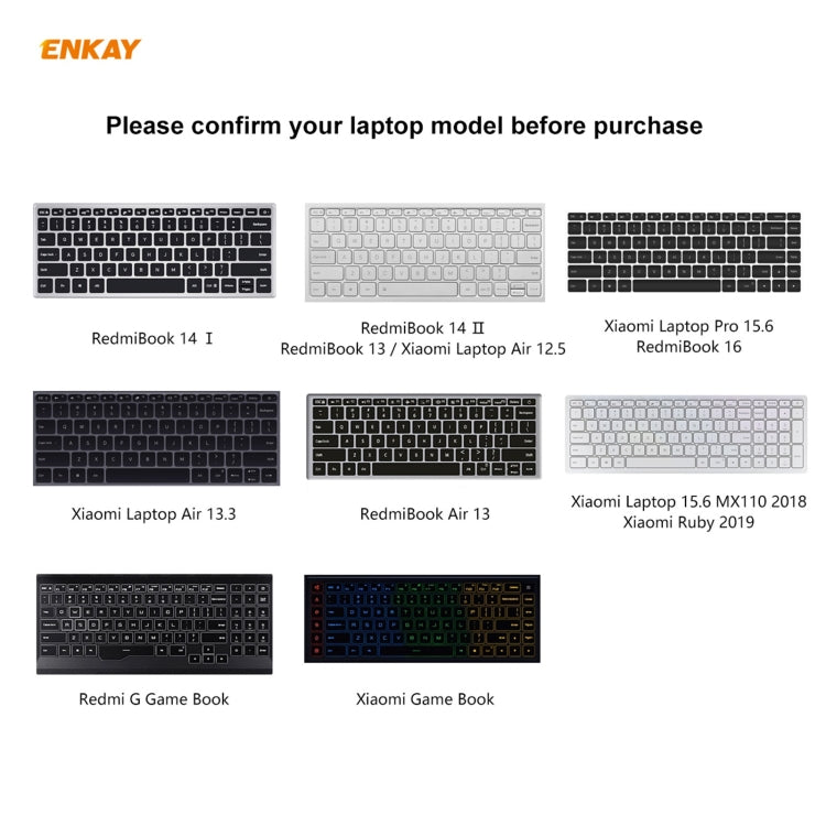 For RedmiBook Air 13 ENKAY Ultrathin Soft TPU Keyboard Protector Film, US Version - Computer & Networking by ENKAY | Online Shopping UK | buy2fix
