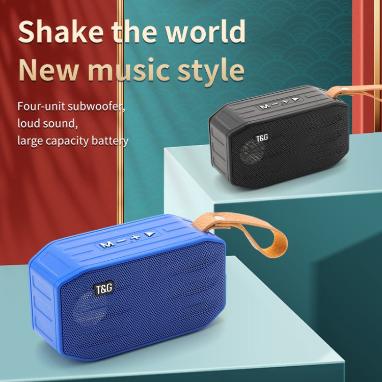 T&G TG296 Portable Wireless Bluetooth 5.0 Speaker Support TF Card / FM / 3.5mm AUX / U-Disk / Hands-free(Orange) - Mini Speaker by T&G | Online Shopping UK | buy2fix