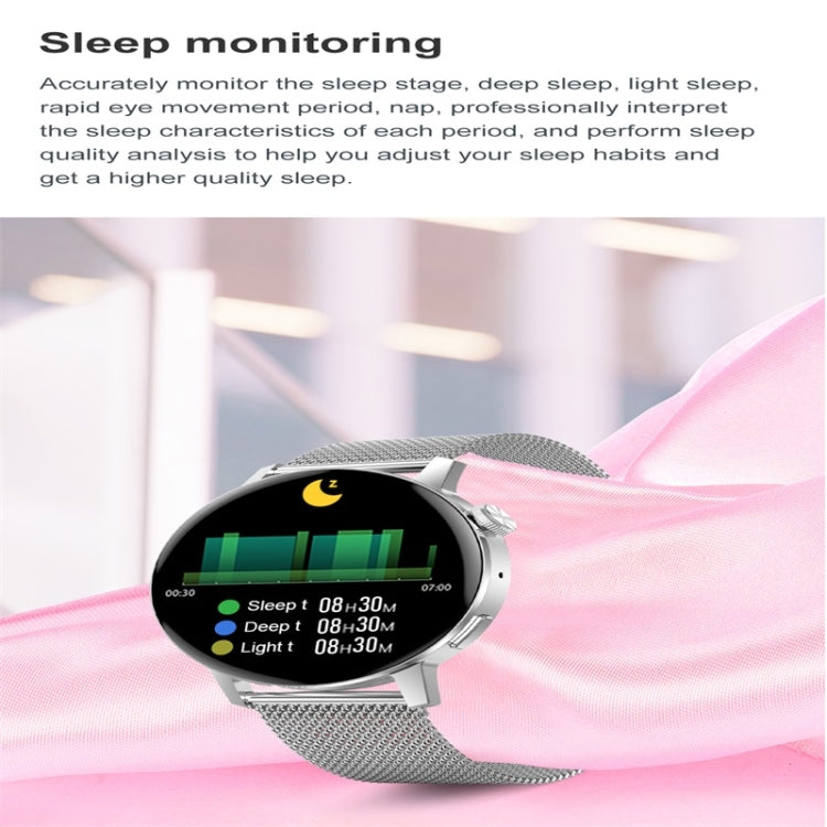 DT3 Mini 1.19 inch Steel Watchband Color Screen Smart Watch(Gold) - Smart Wear by buy2fix | Online Shopping UK | buy2fix