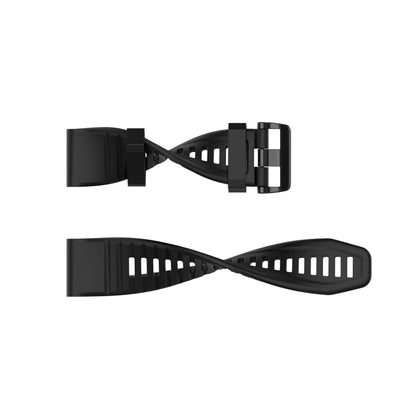 For Garmin Fenix 3 HR 26mm Silicone Watch Band(Black) - Watch Bands by buy2fix | Online Shopping UK | buy2fix