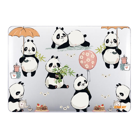 For MacBook Air 13.3 inch A1932 / A2179 / A2337 ENKAY Animal Series Pattern Laotop Protective Crystal Case(Panda) - MacBook Air Cases by ENKAY | Online Shopping UK | buy2fix