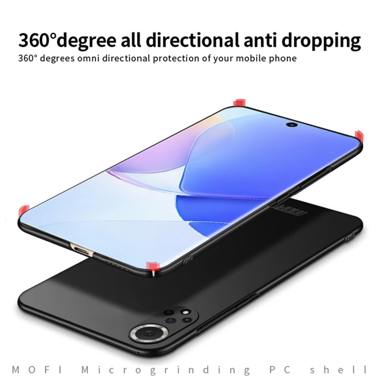 For Huawei Nova 9 MOFI Frosted PC Ultra-thin Hard Phone Case(Black) - Huawei Cases by MOFI | Online Shopping UK | buy2fix