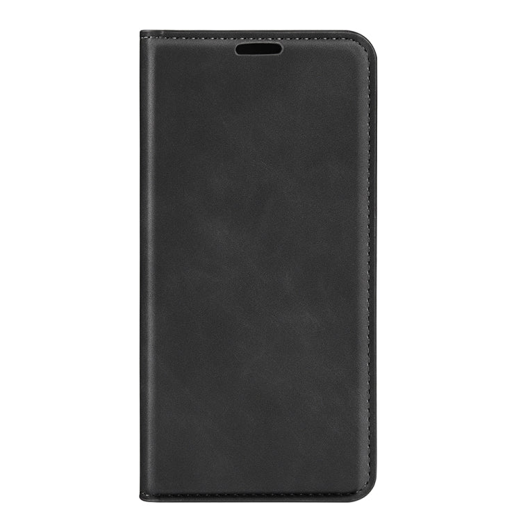 For OnePlus Nord CE 2 5G Retro-skin Magnetic Suction Leather Phone Case(Black) - OnePlus Cases by buy2fix | Online Shopping UK | buy2fix