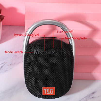 T&G TG321 TWS Portable Wireless Outdoor Mini Speaker with LED Light(Black) - Mini Speaker by T&G | Online Shopping UK | buy2fix