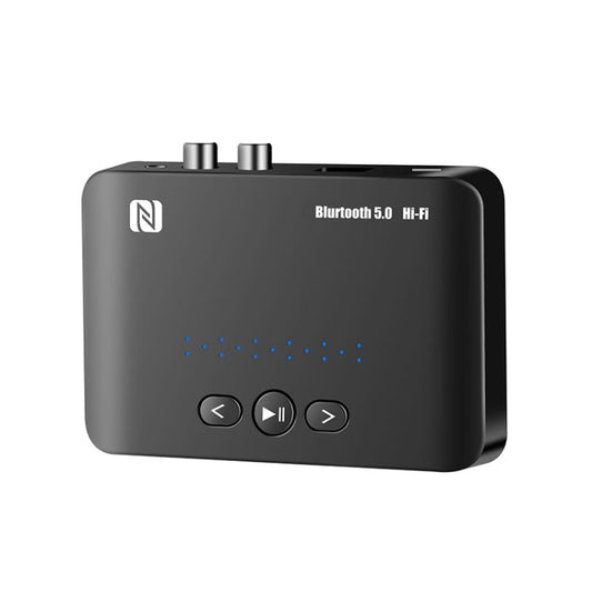 T10 NFC Bluetooth 5.0 Receiver 3.5mm  AUX Port Adapter RCA  Amplifier with Remote Control - Apple Accessories by buy2fix | Online Shopping UK | buy2fix