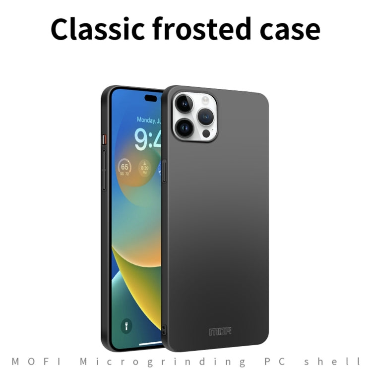 For iPhone 14 Pro Max MOFI Frosted PC Ultra-thin Hard Case (Black) - Apple Accessories by MOFI | Online Shopping UK | buy2fix