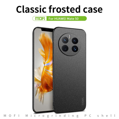 For Huawei Mate 50 MOFI Fandun Series Frosted Ultra-thin PC Hard Phone Case(Green) - Huawei Cases by MOFI | Online Shopping UK | buy2fix