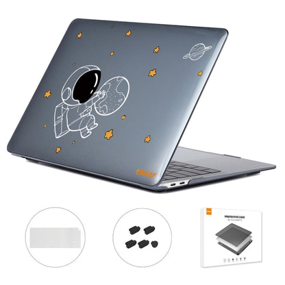 For MacBook Air 13.3 2020 A2179/A2337/A2779 2023 ENKAY Hat-Prince 3 in 1 Spaceman Pattern Laotop Protective Crystal Case with TPU Keyboard Film / Anti-dust Plugs, Version:US(Spaceman No.5) - MacBook Air Cases by ENKAY | Online Shopping UK | buy2fix