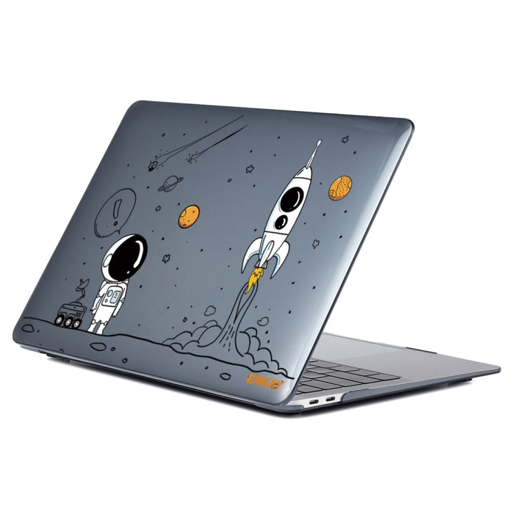 For MacBook Air 13.6 2022/2024 A2681 (M2) / A3113 (M3) ENKAY Hat-Prince 3 in 1 Spaceman Pattern Laotop Protective Crystal Case with TPU Keyboard Film / Anti-dust Plugs, Version:EU(Spaceman No.1) - MacBook Air Cases by ENKAY | Online Shopping UK | buy2fix