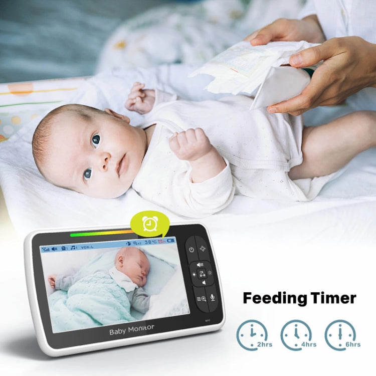 SM650 Wireless Video Baby Camera Intercom Night Vision Temperature Monitoring Cam(UK Plug) - Security by buy2fix | Online Shopping UK | buy2fix