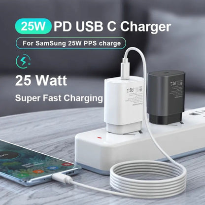 TA800 PD / PPS 25W Type-C Port Charger for Samsung, US Plug(White) -  by buy2fix | Online Shopping UK | buy2fix